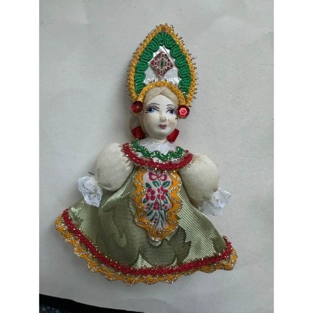 Vintage Russian doll ornament